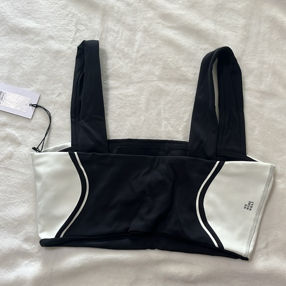 WeWoreWhat Black and Cream Leggings - Picture 6 of 13